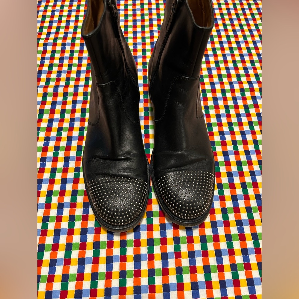 Gucci Leather Studded Accents Boots 10